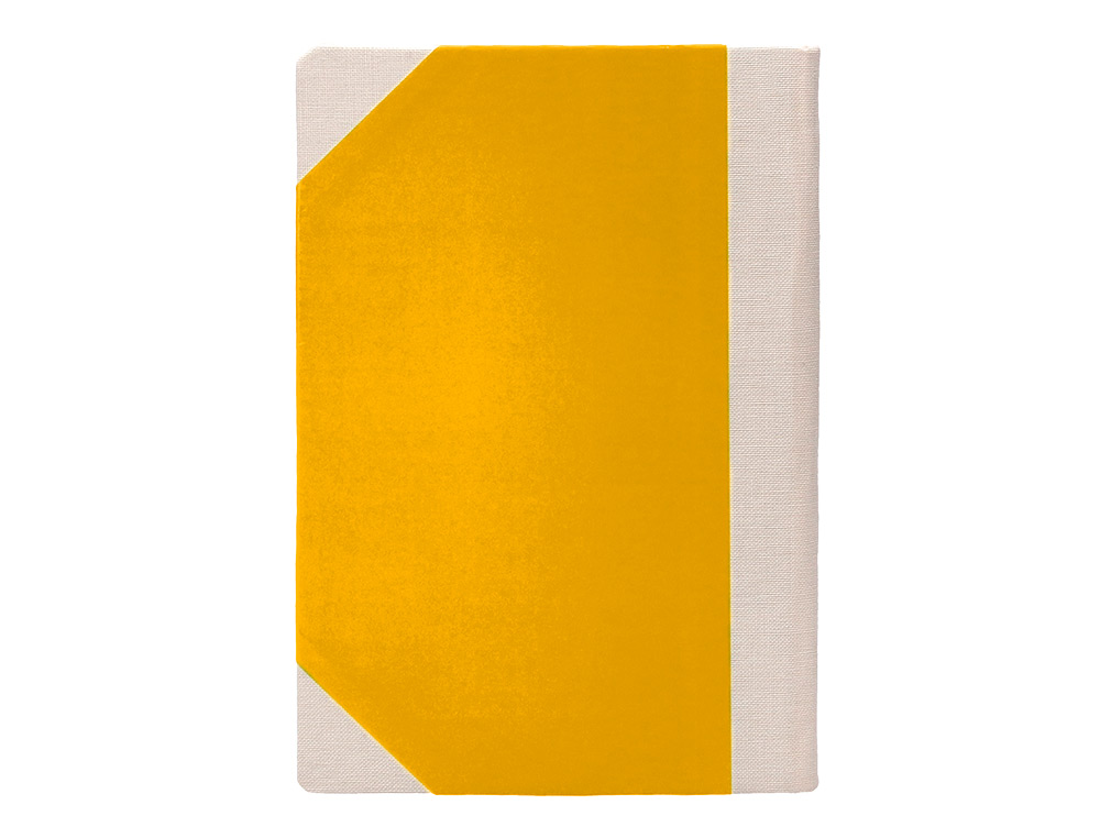 LIVRO DE CARTAO COSIDO FERNANDES FLECHA DIN A5+ LISO 50 FOLHAS 100 GR AMARELO