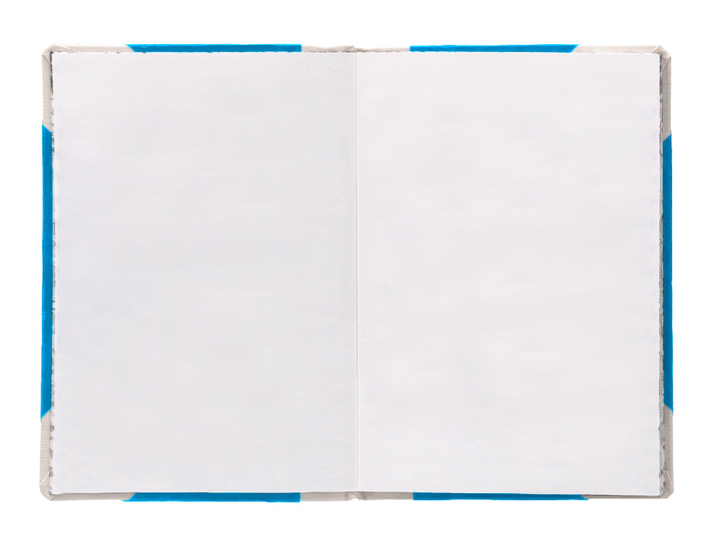 LIVRO DE CARTAO COSIDO FERNANDES FLECHA DIN A6+ LISO 50 FOLHAS 100 GR AZUL