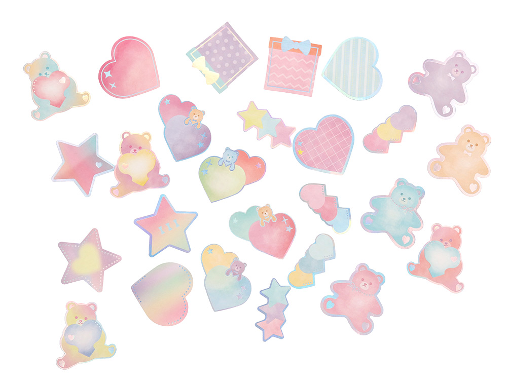 AUTOCOLANTES IMAGINOVO NOTAS ADESIVAS PAPEL FORMA URSO E CORACAO 110X105 MM EM BLISTER