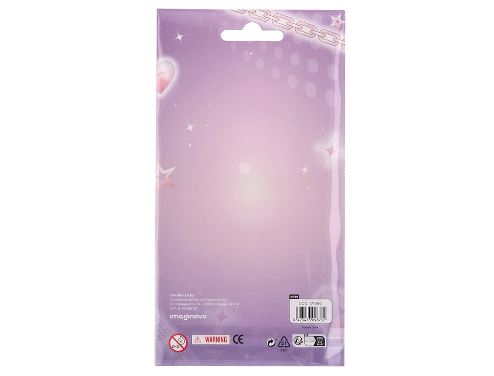 AUTOCOLANTES IMAGINOVO PEDRAS ROSAS E ROXAS BRILHANTES COM RELEVO PARA TODAS AS SUPERFICIES 190X105 MM EM BLISTER
