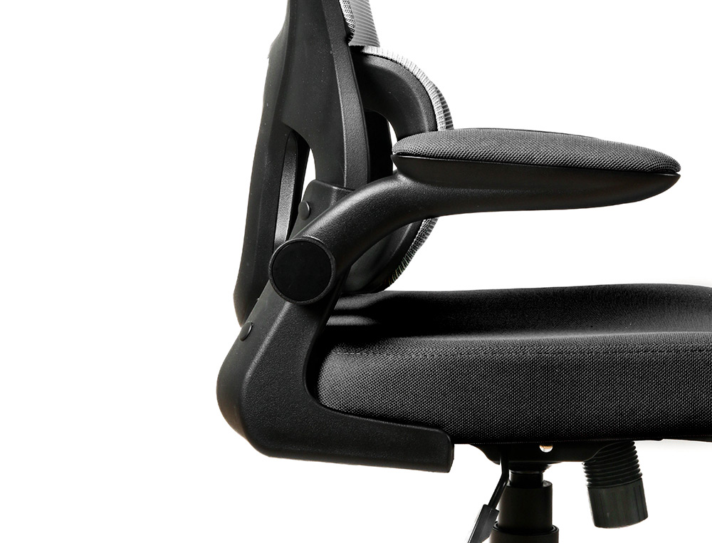 CADEIRA DE DIRECAO Q-CONNECT SORRENTO TECIDO BASE METALICA ALT MAX 1320 LAR 650 PROF 600 MM RODAS PREMIUM CINZA