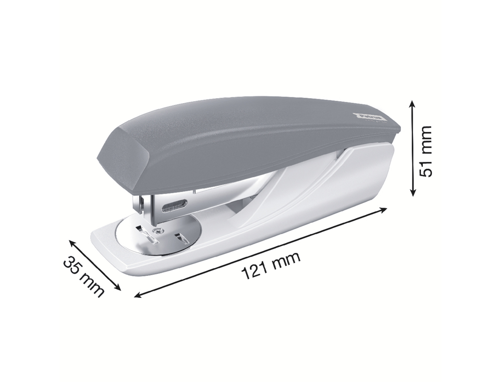 AGRAFADOR PETRUS 210 REYCLE PRETO CAPACIDADE 25 FOLHAS USA AGRAFES 22/6