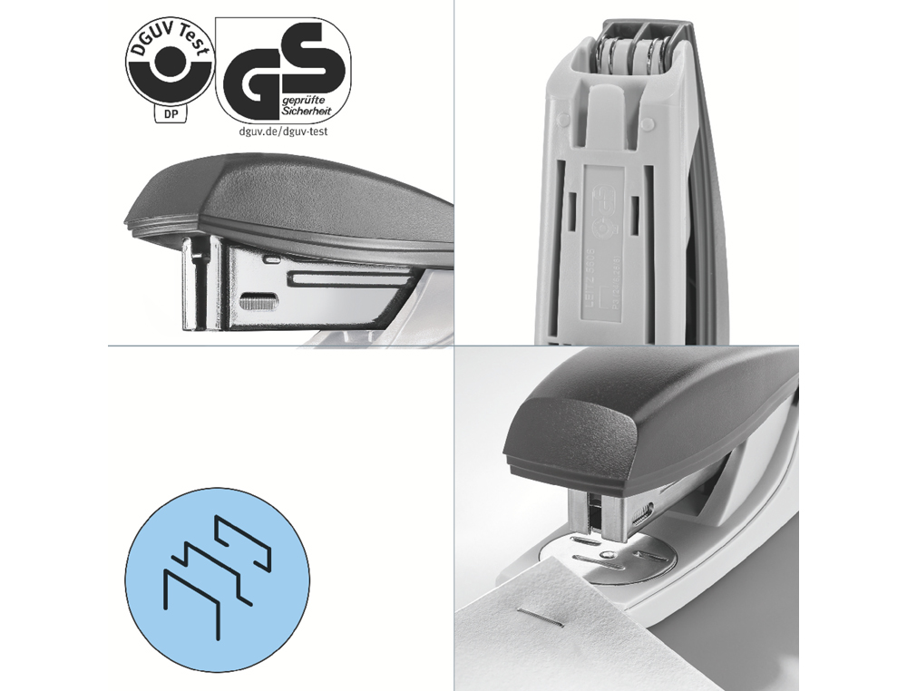 AGRAFADOR PETRUS 210 REYCLE PRETO CAPACIDADE 25 FOLHAS USA AGRAFES 22/6