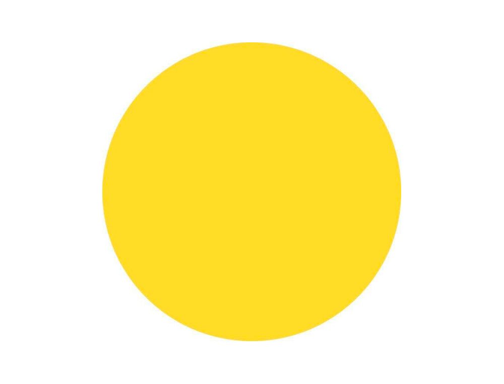 ETIQUETAS ESCOLAR LIDERPAPEL AUTOADESIVAS CIRCULOS 15 MM AMARELO ROLO DE 2500 UNIDADES EM CAIXA DE CARTAO