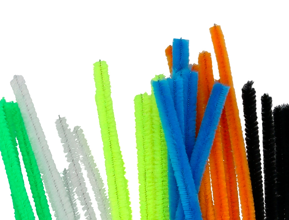 TIRAS DE CHENILLE LIDERPAPEL 30 CM CORES MATE SORTIDAS BOLSA DE 30 UNIDADES