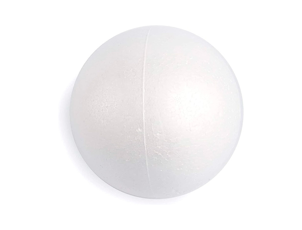 FIGURA DE ESPUMA BRANCA LIDERPAPEL BOLA DE 2 CM BOLSA COM 20 UNIDADES