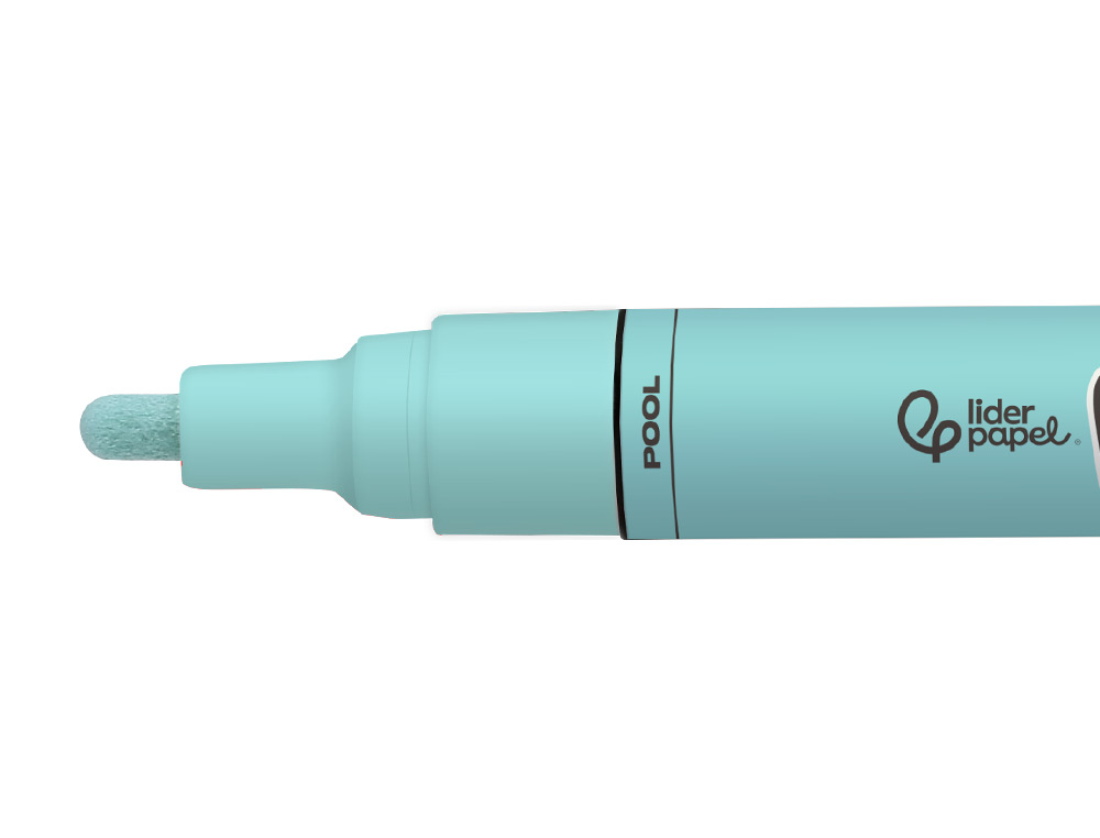 MARCADOR LIDERPAPEL ACRYLIC BASE AGUA TODO TIPO DE SUPERFICIE PONTA REDONDA 3 MM VERDE MENTA
