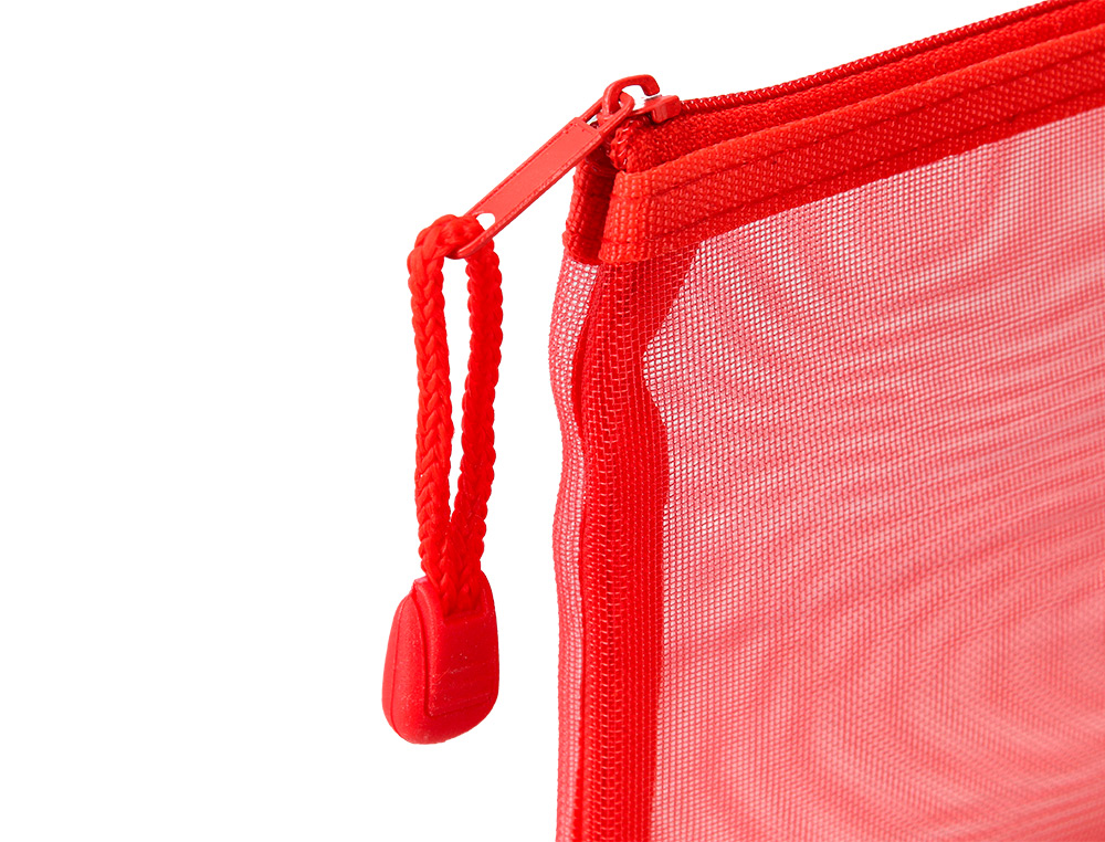 BOLSA COM FECHO DE CORRER LIDERPAPEL POLIESTER TRANSPIRAVEL MULTIUSOS TICKET 230X115 MM CINZA