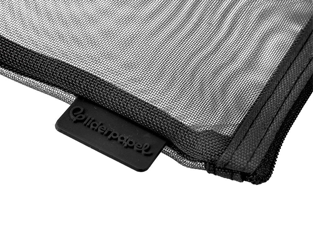 BOLSA COM FECHO DE CORRER LIDERPAPEL POLIESTER TRANSPIRAVEL MULTIUSOS DIN A4 PRETO