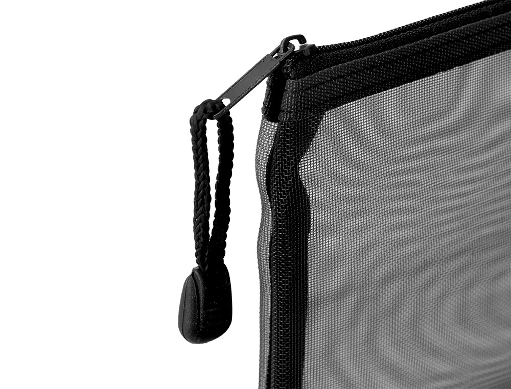BOLSA COM FECHO DE CORRER LIDERPAPEL POLIESTER TRANSPIRAVEL MULTIUSOS DIN A4 PRETO