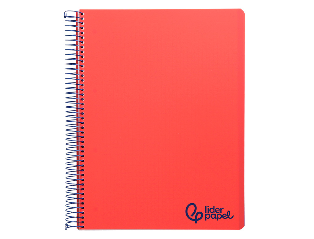 CADERNO ESPIRAL LIDERPAPEL WONDER MICRO DIN A4 CAPA PLASTICO 120F 90 GR HORIZONTAL 5 BANDAS 4 FUROS CORES SORTIDAS