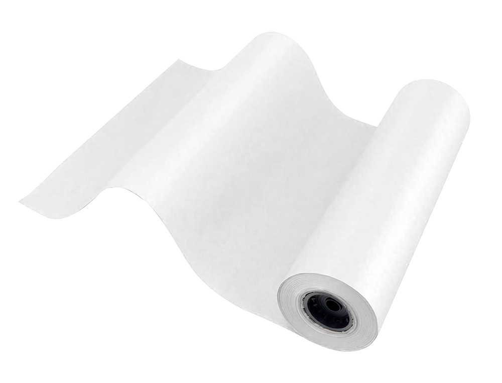 PAPEL KRAFT LIDERPAPEL BRANCO BOBINE 1 MT X 833 MT ESPECIAL PARA EMBALAGEM PESO 50 KG
