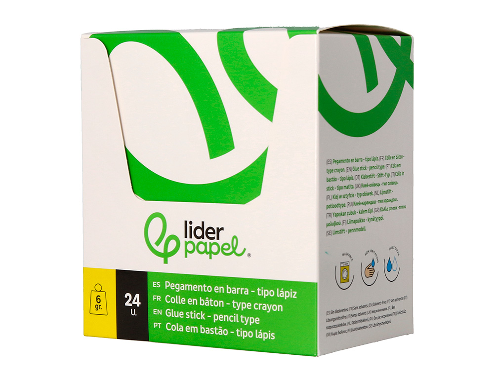 COLA LIDERPAPEL EM STICK 6 GR ESFEROGRAFICA COM CLIP