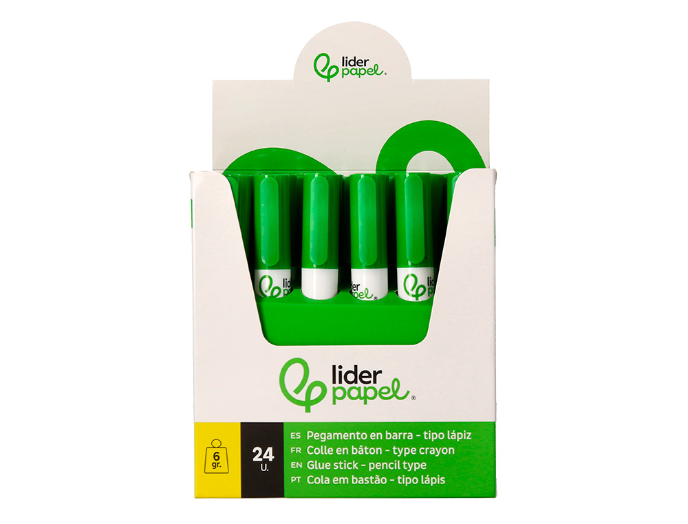 COLA LIDERPAPEL EM STICK 6 GR ESFEROGRAFICA COM CLIP