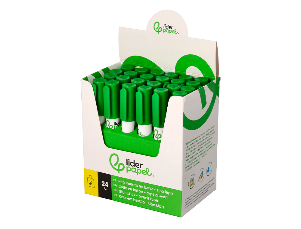 COLA LIDERPAPEL EM STICK 6 GR ESFEROGRAFICA COM CLIP
