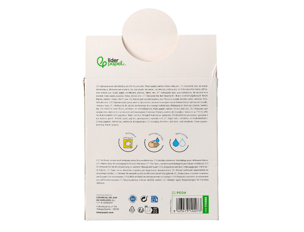 COLA LIDERPAPEL EM STICK 6 GR ESFEROGRAFICA COM CLIP