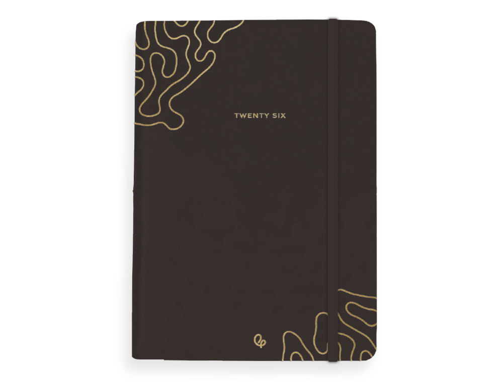 AGENDA ENCADERNADA LIDERPAPEL EFIRA A5 2026 DIA PAGINA PRETO PAPEL 70 GR FSC