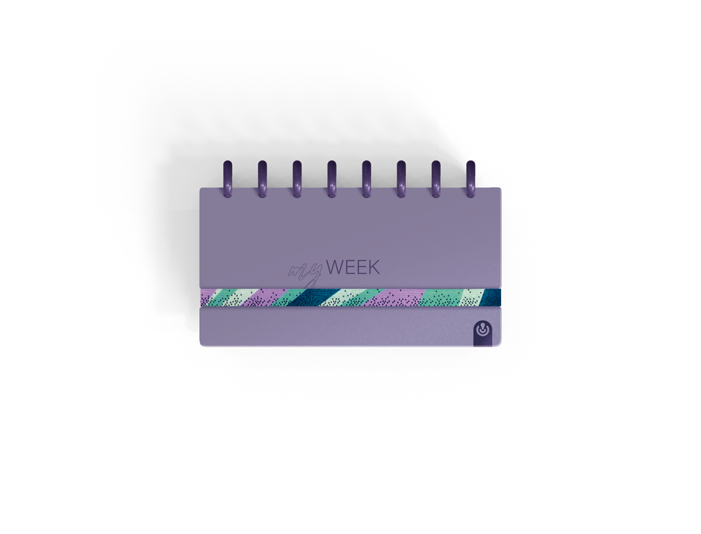 PLANIFICADOR CARCHIVO INGENIOX MY WEEK CHECK LIST MY WEEK SEMANAL MALVA 105X210 MM
