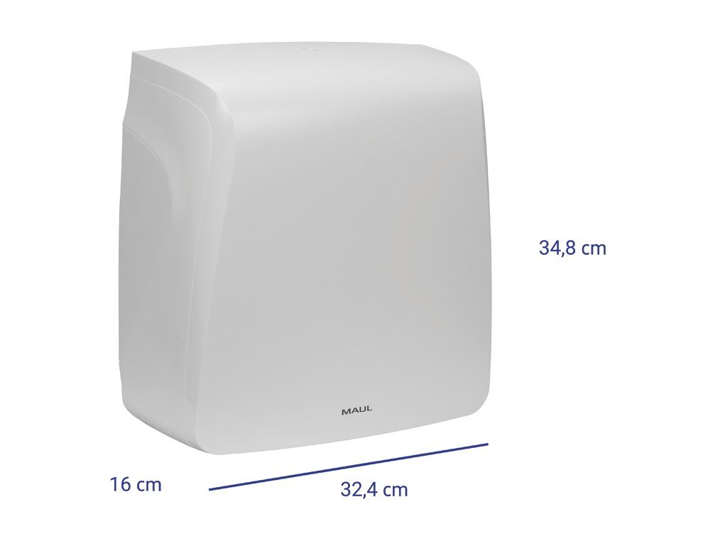 DISPENSADOR MAUL CARE RECICLAVEL PARA TOALHAS DOBRADAS EM V FABRICADO EM ABS