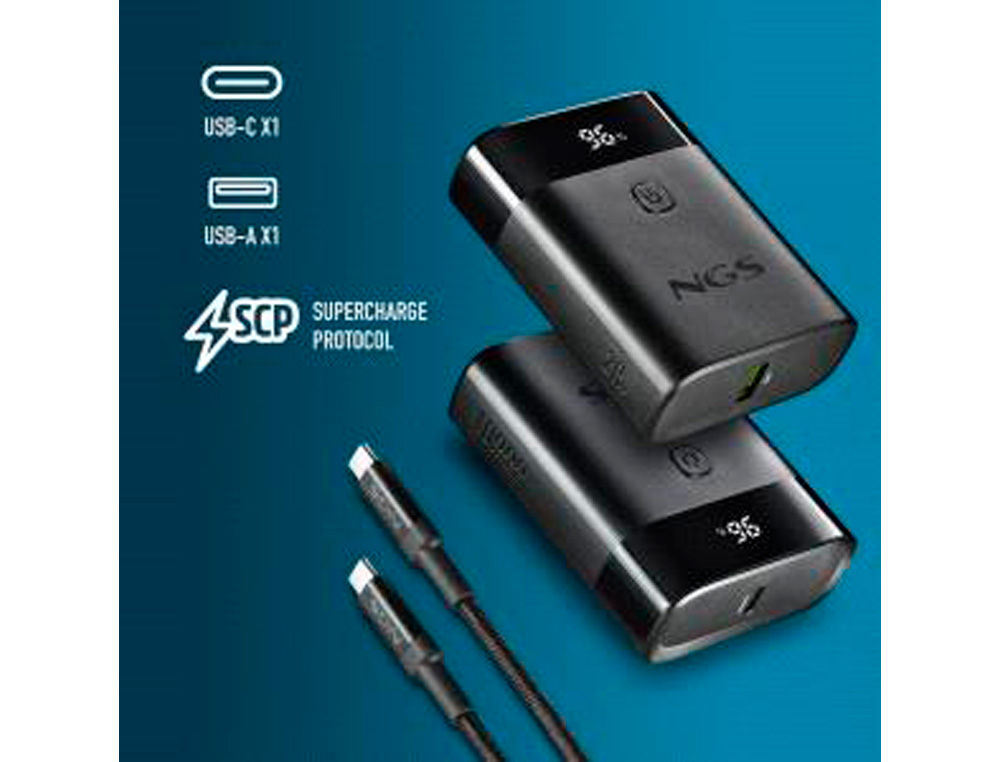 BATERIA EXTERNA PORTATIL NGS CARREGAMENTO RAPIDO DE 22,5 W