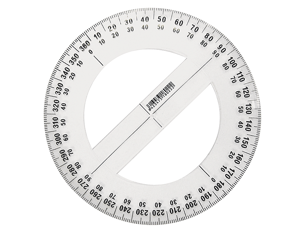 CIRCULO DE PLASTICO LIDERPAPEL DIAMETRO 10 CM