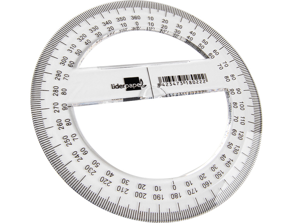 CIRCULO DE PLASTICO LIDERPAPEL DIAMETRO 10 CM