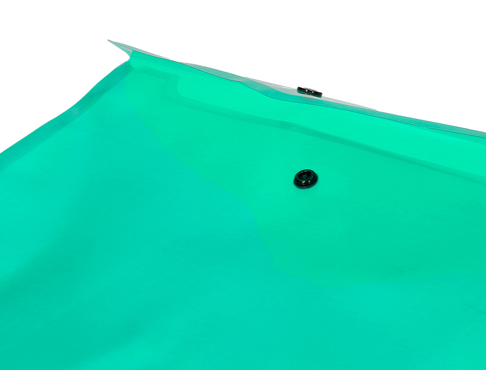 BOLSA PORTA DOCUMENTOS LIDERPAPEL COM MOLA DIN A4 VERDE