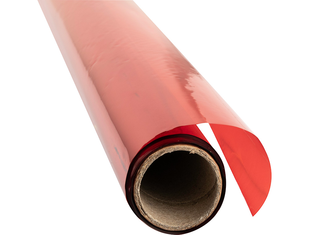 PAPEL CELOFANE 60 CM X 10 MT 30 GR VERMELHO
