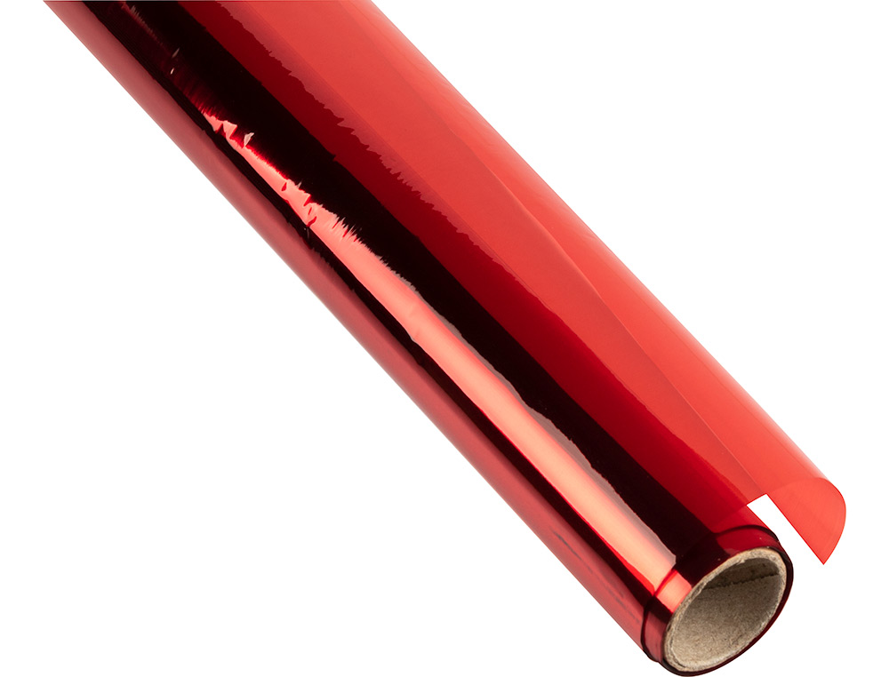 PAPEL CELOFANE 60 CM X 10 MT 30 GR VERMELHO