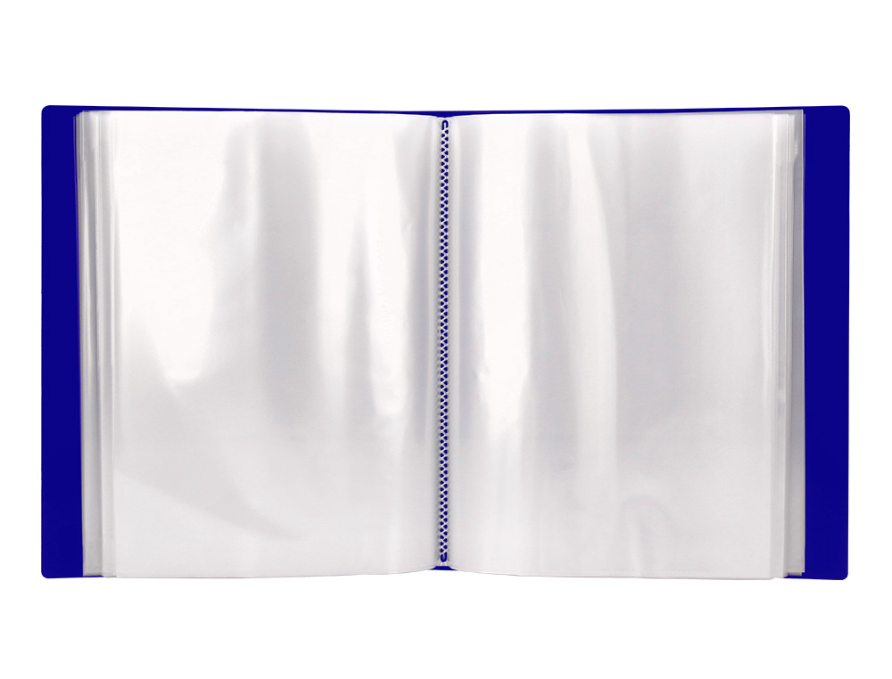 CAPA CATALOGO LIDERPAPEL 100 BOLSAS DIN A4 AZUL COM CAIXA