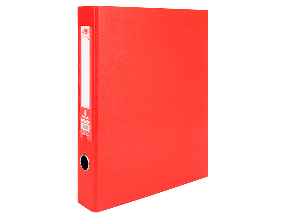 MODULO DE 3 PASTAS DE ARQUIVO LIDERPAPEL 2 ANEIS FOLIO LOMBADA 60 MM VERMELHO