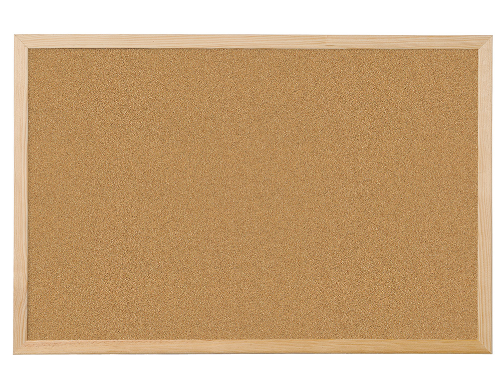 QUADRO DE CORTICA Q-CONNECT COM CAIXILHO EM MADEIRA 60 X 90 CM