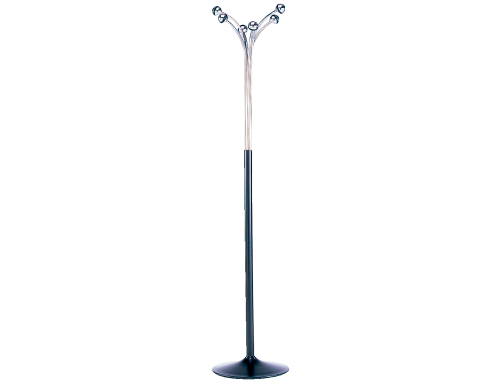 CABIDE COM PE SIE METALICO COM 6 SUPORTE REDONDOS 177 X 38 CM