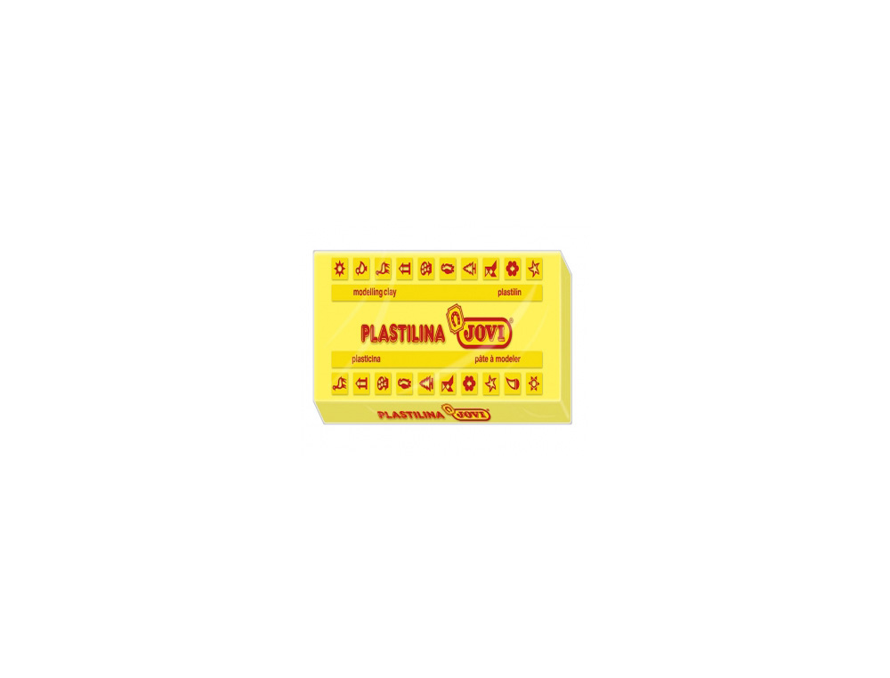 PLASTICINA JOVI 72 350 GR AMARELA CLARO