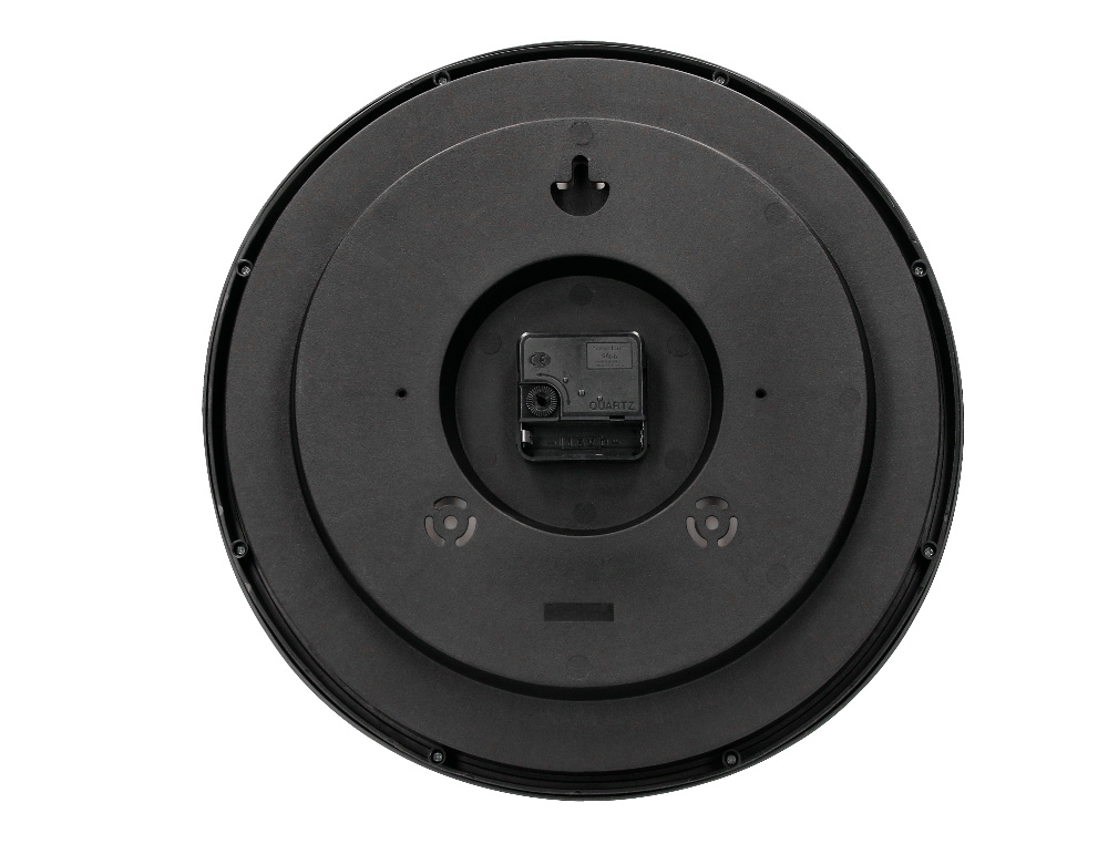 RELOGIO Q-CONNECT DE PAREDE REDONDO EM PLASTICO DIAMETRO 35 CM ARO PRETO