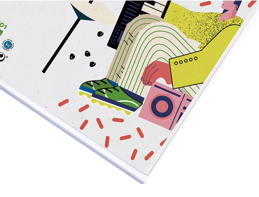 BLOCO MUSICA LIDERPAPEL FOLIO 20 FOLHAS