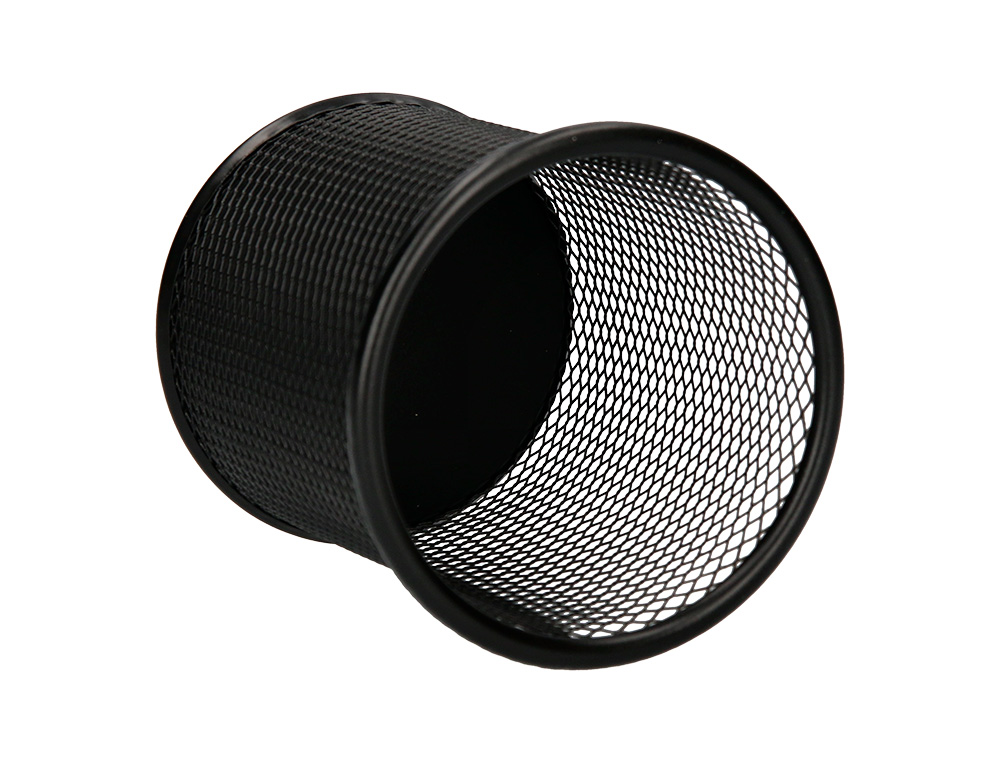 PORTA LAPIS Q-CONNECT REDONDO METALICO DE REDE PRETA