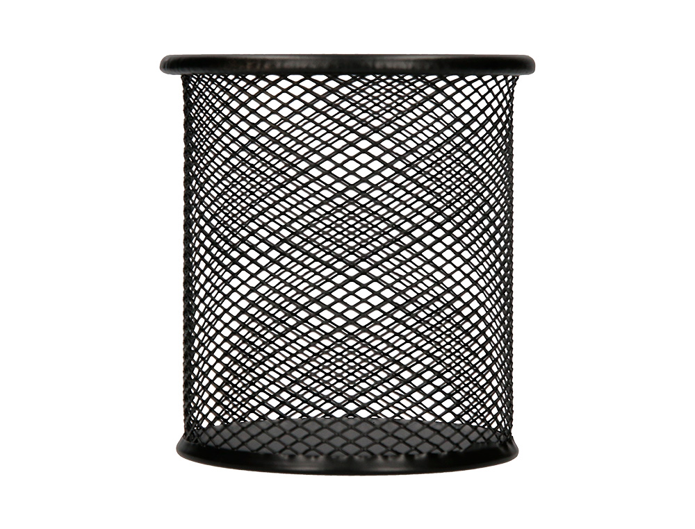 PORTA LAPIS Q-CONNECT REDONDO METALICO DE REDE PRETA
