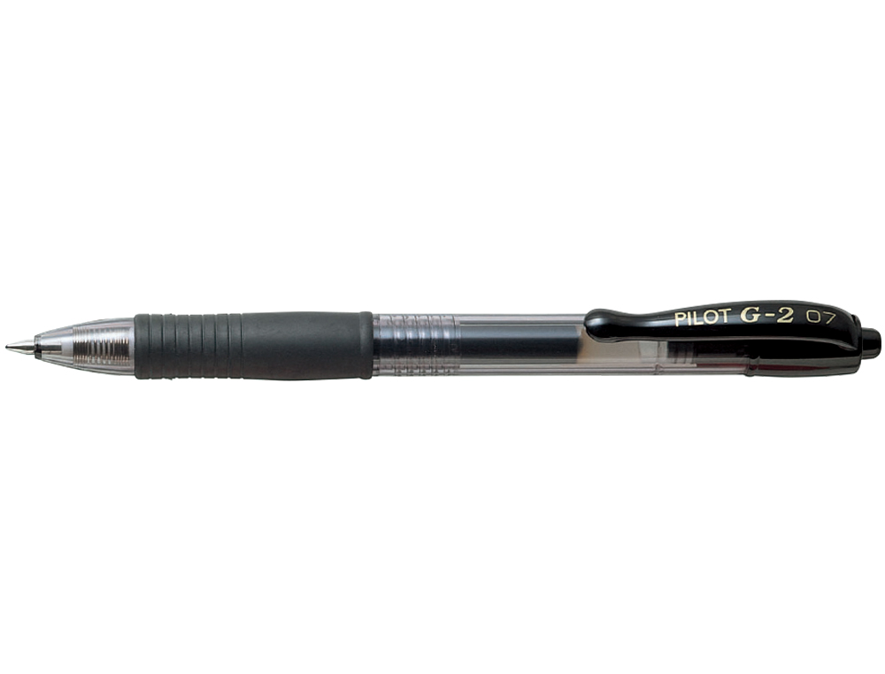 ESFEROGRAFICA PILOT G-2 PRETO TINTA GEL RETRATIL PEGA DE BORRACHA