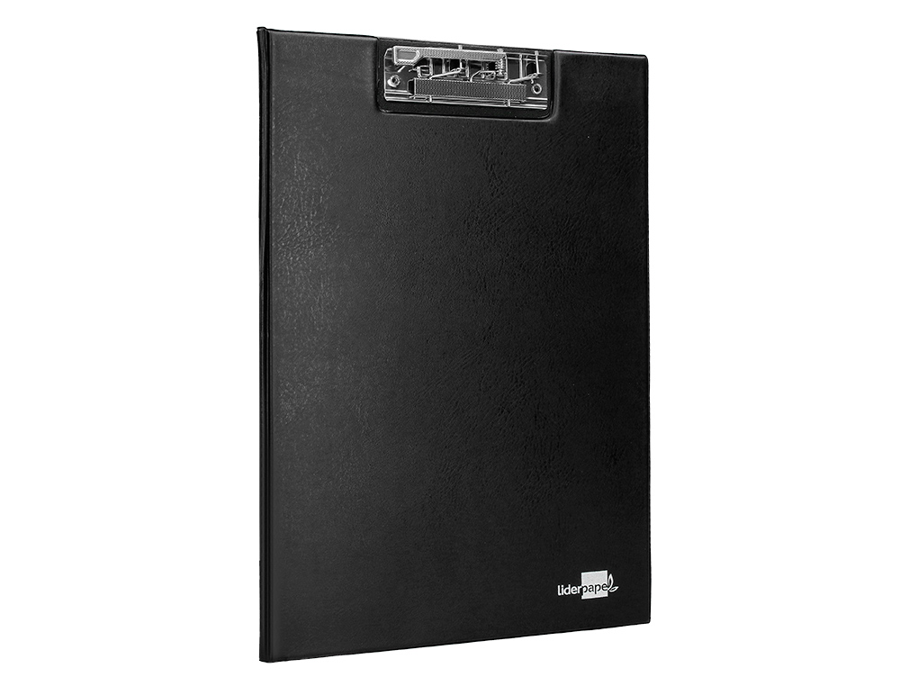 CAPA DE PLASTICO LIDERPAPEL COM MINICLIP SUPERIOR LIDERPAPEL PRETO