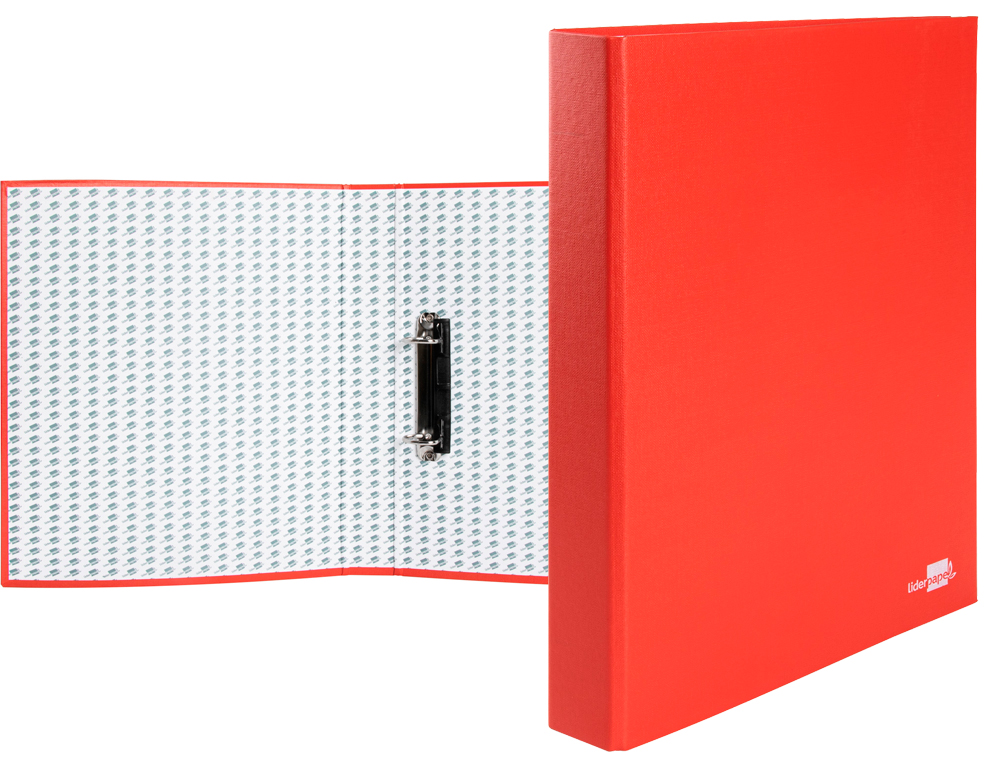 CAPA LIDERPAPEL DE ANEIS PAPER COAT FORRO PVC 2 ANEIS 25 MM VERMELHO