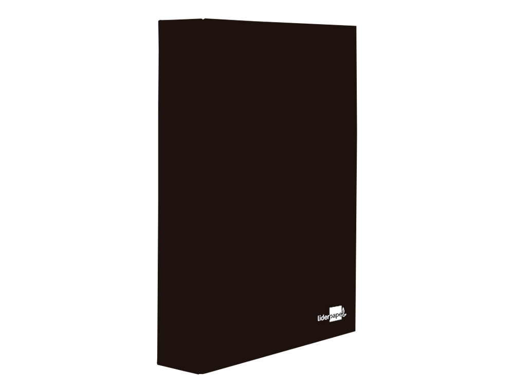 CAPA LIDERPAPEL PAPER COAT 4 ANEIS 40 MM FORRO PVC FOLIO PRETO