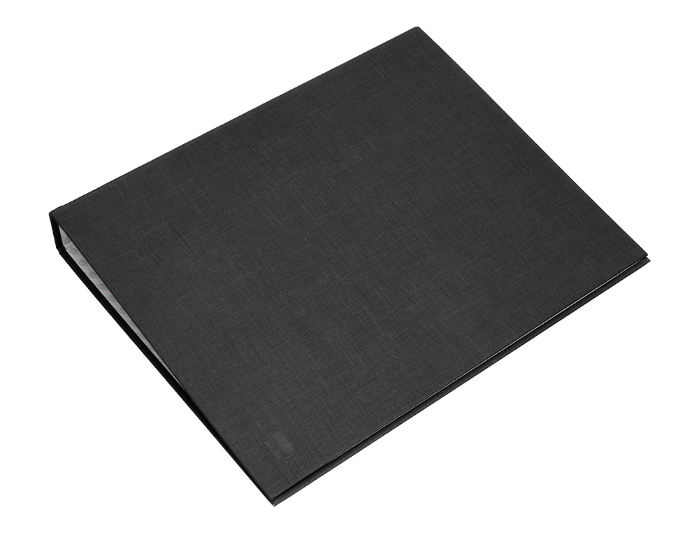 CAPA LIDERPAPEL PAPER COAT 4 ANEIS 40 MM FORRO PVC FOLIO PRETO