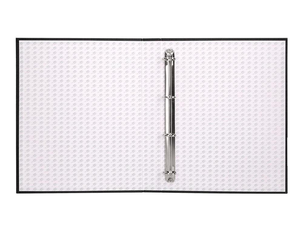 CAPA LIDERPAPEL PAPER COAT 4 ANEIS 40 MM FORRO PVC FOLIO PRETO