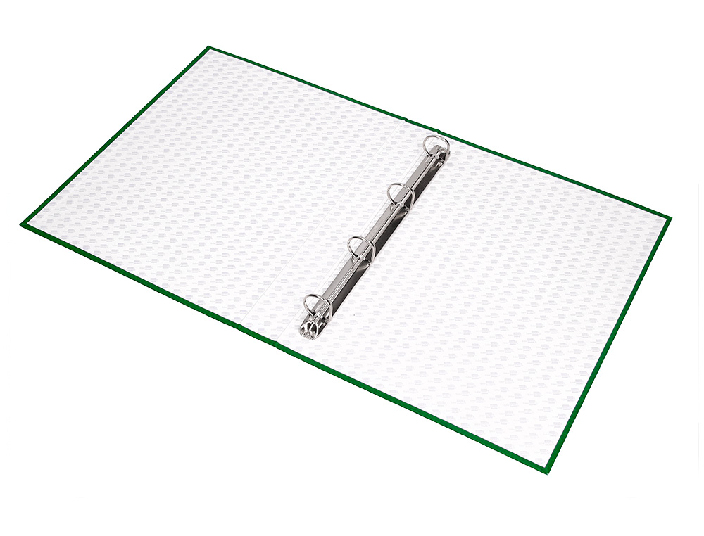 CAPA LIDERPAPEL PAPER COAT 4 ANEIS 40 MM FORRO PVC FOLIO VERDE