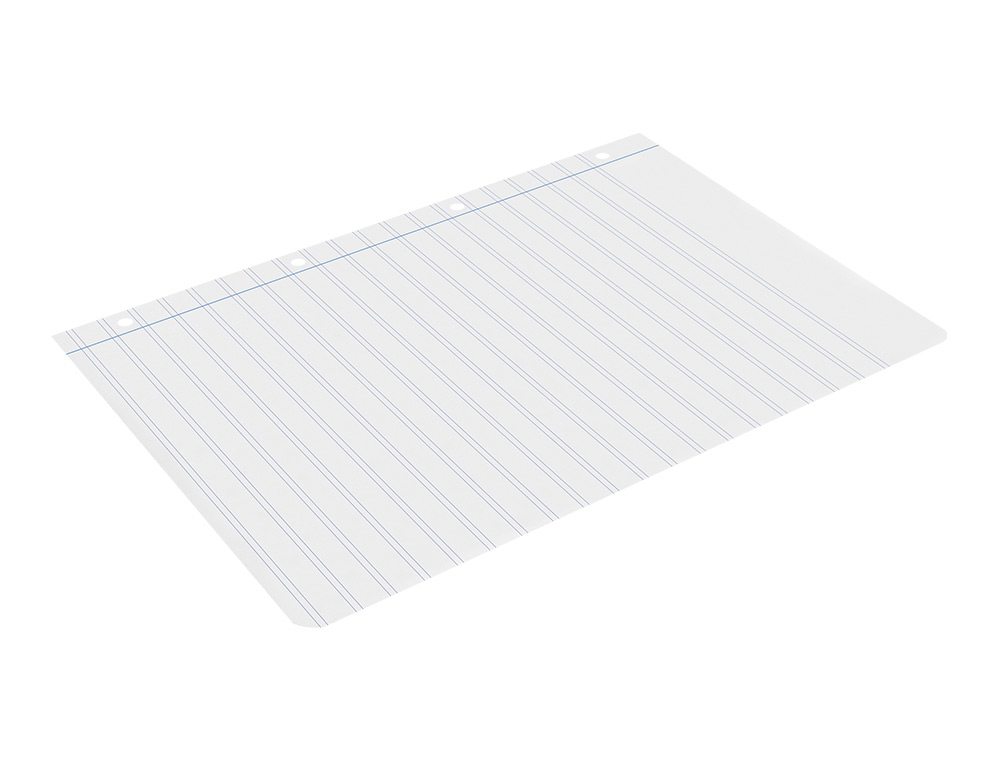 RECARGA LIDERPAPEL FOLIO 100 F 4TF-09 2 LINHAS PAUTA LARGA 4 -4 FUROS COM MARGEM