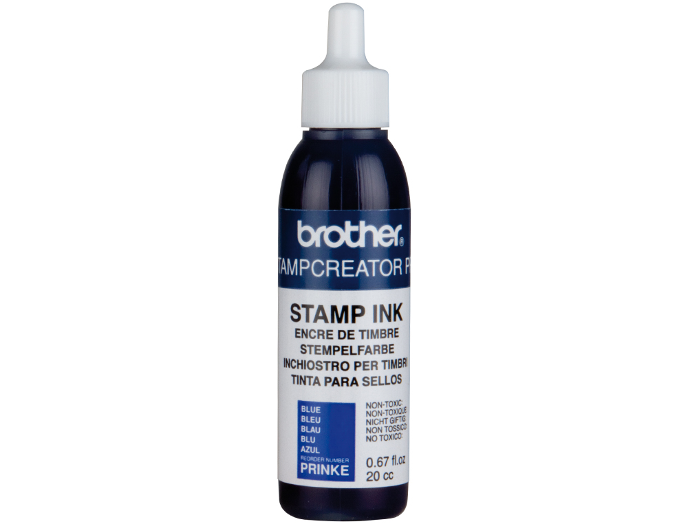RECARGA DE TINTA BROTHER PR-INK-E COR AZUL PARA CARIMBOS AUTOMATICOS 20 CC