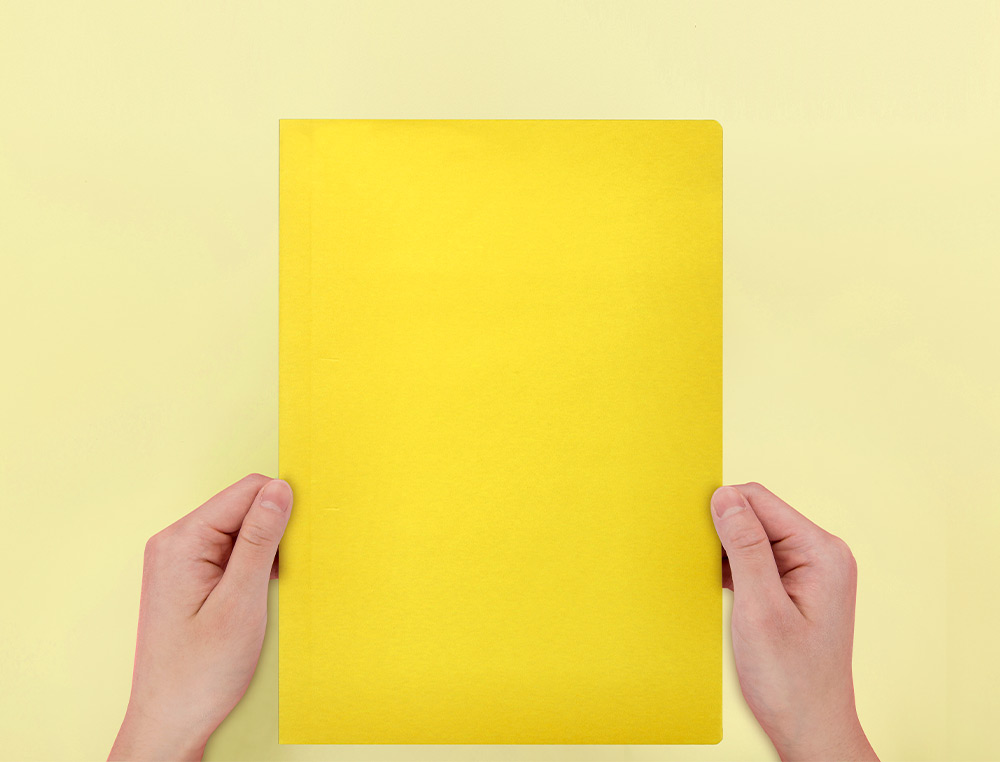 CLASSIFICADOR LIDERPAPEL EM CARTOLINA DE 180 GRS, FOLIO, AMARELO INTENSO