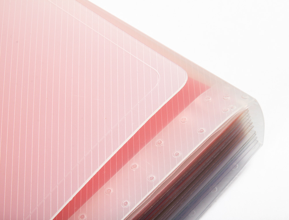 PASTA CLASSIFICADORA COM FOLE LIDERPAPEL DIN A4 TRANSPARENTE COM 13 DEPARTAMENTOS CRISTAL