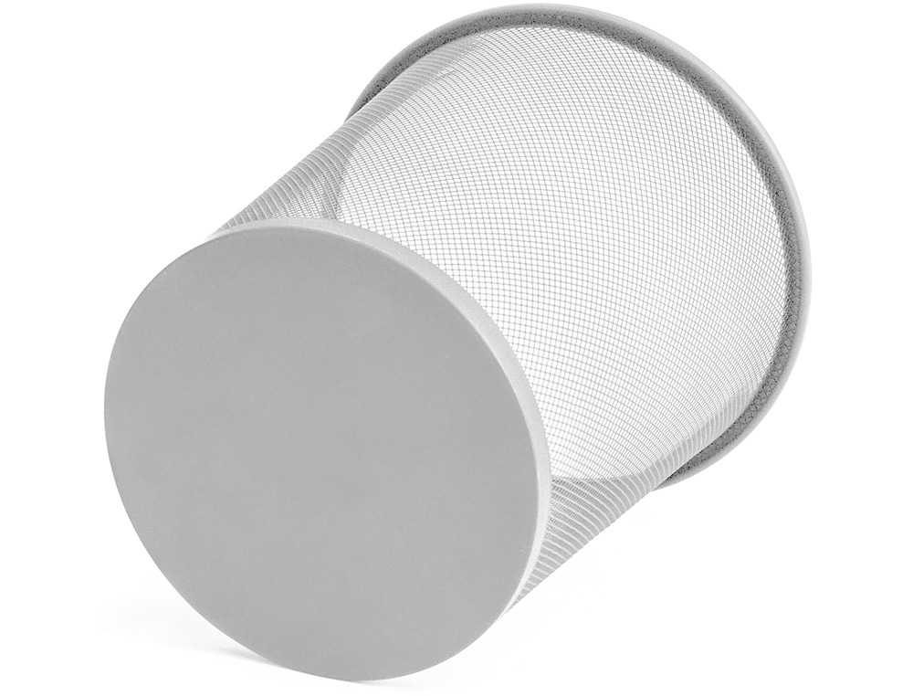 CESTO DE PAPEIS Q-CONNECT DE REDE METALICO PRATA CAPACIDADE 19 LITROS 34,5X29,5 CM